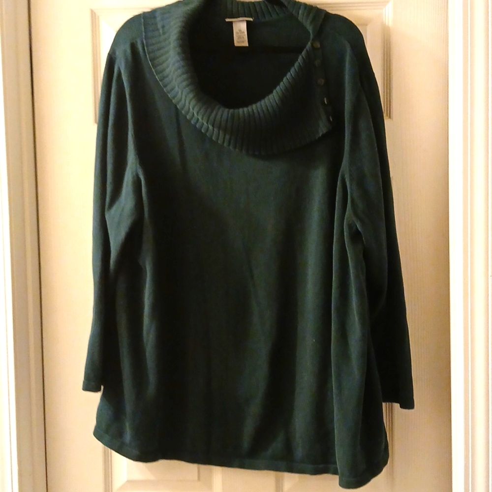 Gorgeous green cowl neck sweater